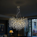 Hanglamp Kroonluchter Goud met Kristallen Stenen - 8 Lichtpunten