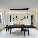 Industriële Hanglamp voor Eettafel – Smoke Glas – 7-Lichts – Dimbaar