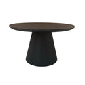 Ronde Japandi eettafel – zwart MDF