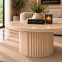 Japandi Salontafel Travertin Beige - 80 cm