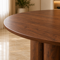 Ronde Mango Houten Eettafel 130 cm – Massief Mangohout