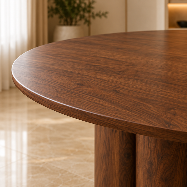 Ronde Mango Houten Eettafel 130 cm – Massief Mangohout