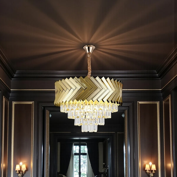 Luxe Gouden Kroonluchter Hanglamp Goud
