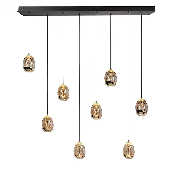 Eettafel Hanglamp 8 Bollen Hard Glas – Luxe LED Design