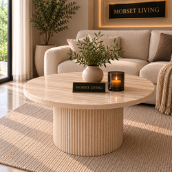 Japandi Salontafel Travertin Beige - 80 cm