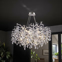 Kroonluchter hanglamp met kristallen stenen - 6 lichtpunten