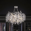 Kroonluchter hanglamp met kristallen stenen - 10 lichtpunten
