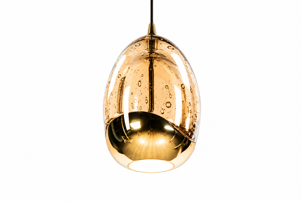 Hanglamp boven eettafel goud dimbaar - 8 Lichtpunten t