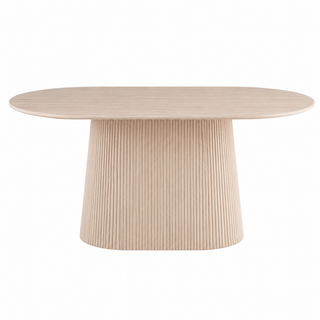 Eettafel travertin Ovaal – Japandi stijl - 180cm
