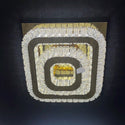 Stijlvolle Gouden Plafondlamp met Slimme LED Verlichting Vierkantig