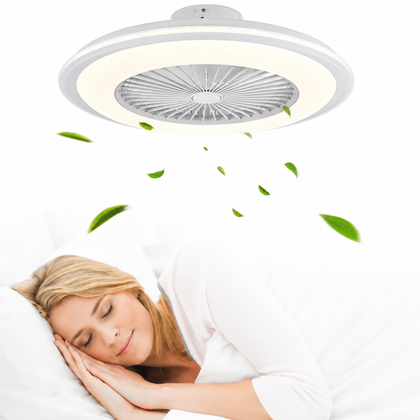 Plafondlamp ventilator waaier  7 kleuren RGB