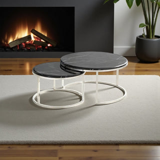 Salontafels marmer Eclipse zwart