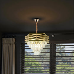 Moderne Kroonluchter Hanglamp – Goud 30 Ø