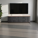 Tv-meubel Japandi travertin - Zwart