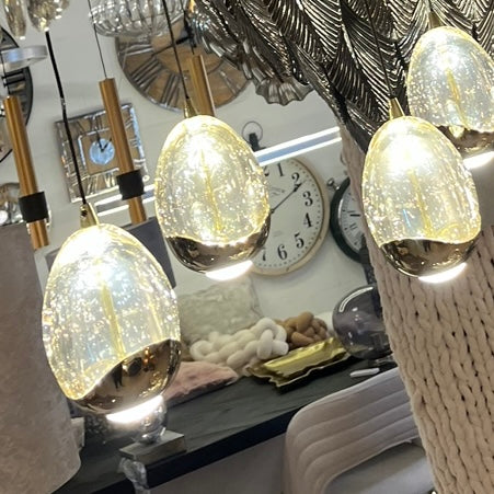 Eettafel Hanglamp 8 Bollen Hard Glas – Luxe LED Design