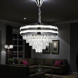 Smoke Hanglamp met Dubbele LED-strips 60 Ø