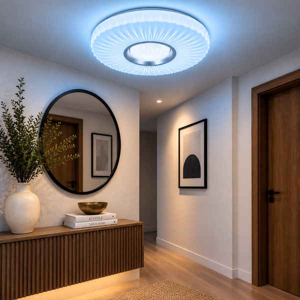 plafondlamp Led 3 kleuren afstandsbediening dimbaar 50 Ø