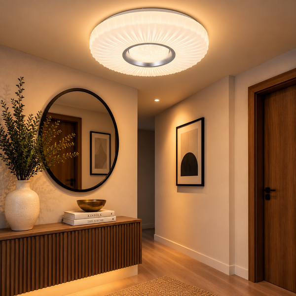 plafondlamp Led 3 kleuren afstandsbediening dimbaar 50 Ø