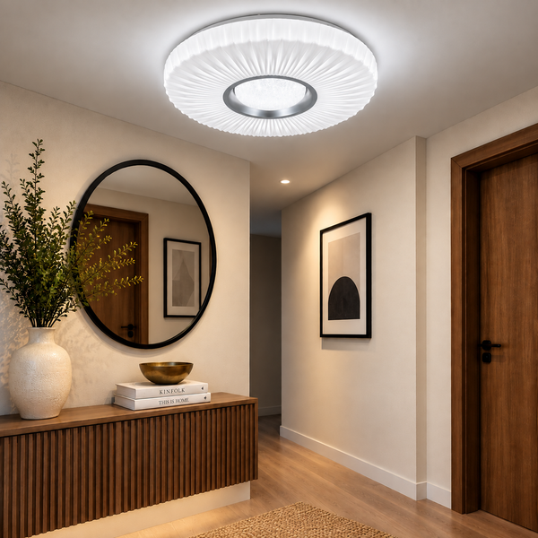 plafondlamp Led 3 kleuren afstandsbediening dimbaar 50 Ø