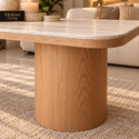 Salontafel Keramiek  Naturel Eiken 130 cm  – Romy