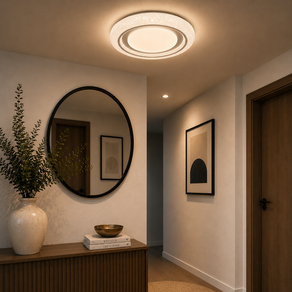 Plafondlamp Led Dimbaar 3 kleuren afstandsbediening 50 Ø