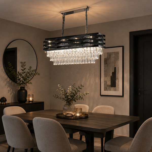 Moderne Eettafel Hanglamp Kroonluchter Smoke