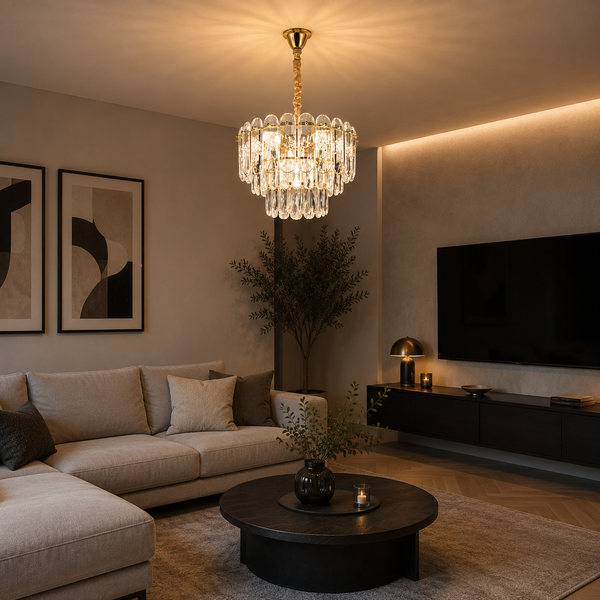 Hanglamp Kroonluchter Goud van Duurzaam Glas 45 Ø