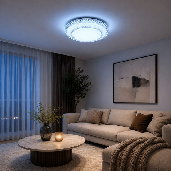 Plafondlamp Led dimbaar 3 kleuren afstandsbediening 60 Ø