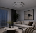 Plafondlamp Led dimbaar 3 kleuren afstandsbediening 60 Ø