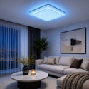 Plafondlamp led dimbaar 3 kleuren afstandsbediening 60x60cm