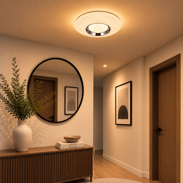 Plafondlamp Led Dimbaar 3 kleuren Led afstandsbediening 50 Ø