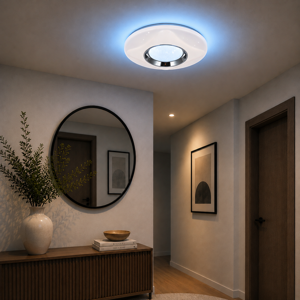 Plafondlamp Led Dimbaar 3 kleuren Led afstandsbediening 50 Ø