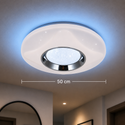 Plafondlamp Led Dimbaar 3 kleuren Led afstandsbediening 50 Ø