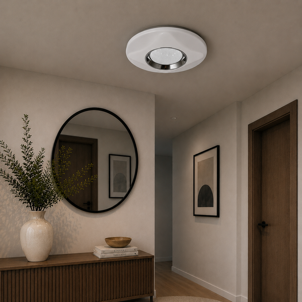 Plafondlamp Led Dimbaar 3 kleuren Led afstandsbediening 50 Ø