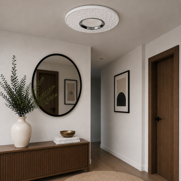 Dimbare plafondlamp Rond Led 3 kleuren afstandsbediening 50 Ø