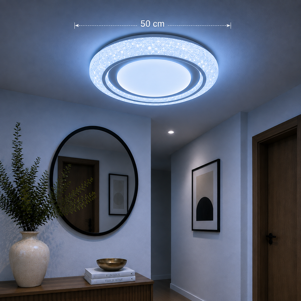 Plafondlamp Led Dimbaar 3 kleuren afstandsbediening 50 Ø
