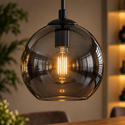 Hanglamp Eettafel Smoke Glas 3 Lichtpunten