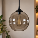 Hanglamp Eettafel Amber Glas 3 Lichtpunten