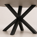 Eettafel Ovaal Zwart – Luxe Tafel met Moderne Uitstraling - 160cm