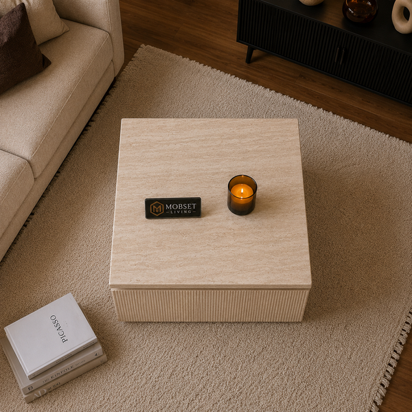 Salontafel Japandi travertin 100cm - Kimberly