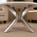 Salontafel Zilver Travertin Langwerpig - Rosa