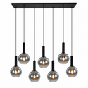 Hanglamp Eettafe – Dimbaar & Verstelbaar – Smoke Glas – 7 Lichtpunten