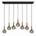 Hanglamp Eettafel Langwerpig – Dimbaar & Verstelbaar – Smoke Glas