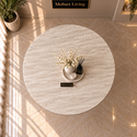 Eettafel Bruin Keramiek Blad Rond 120 cm - Alessia