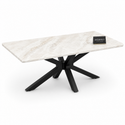 Salontafel Zwart Travertin Langwerpig Elena