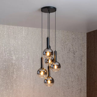 hanglamp ronde tafel smoke bollen