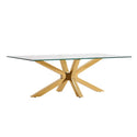 Salontafel glas Marble goud