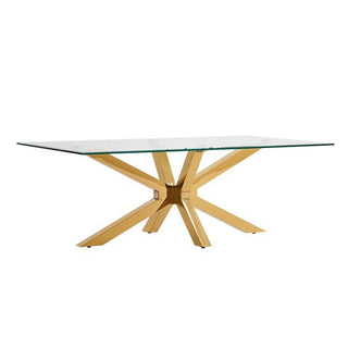 Salontafel glas Marble goud