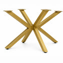 Eettafel Ovaal Crème Blad– Goud poten 180cm