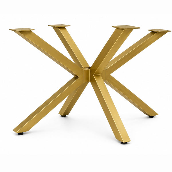 Eettafel Ovaal Crème Blad– Goud poten 180cm